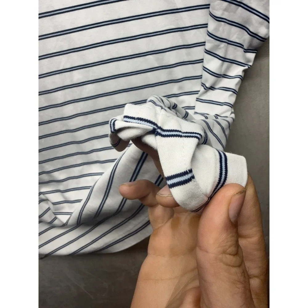 Polo Ralph Lauren Shirt Mens XXL TTG Short Sleeve Striped Flesh Pony Classic Fit